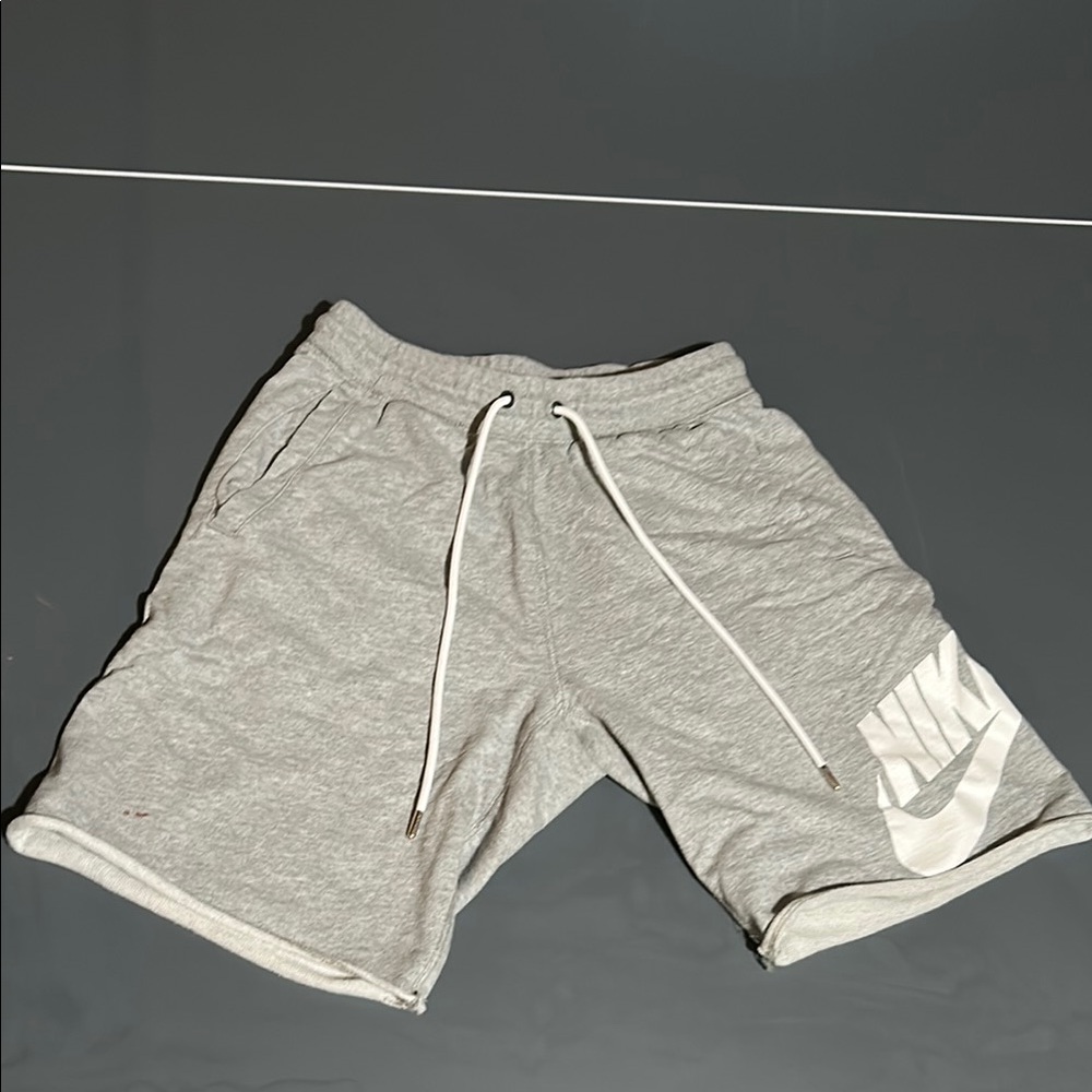 Nike Gray Athletic Shorts with Elastic Waistband